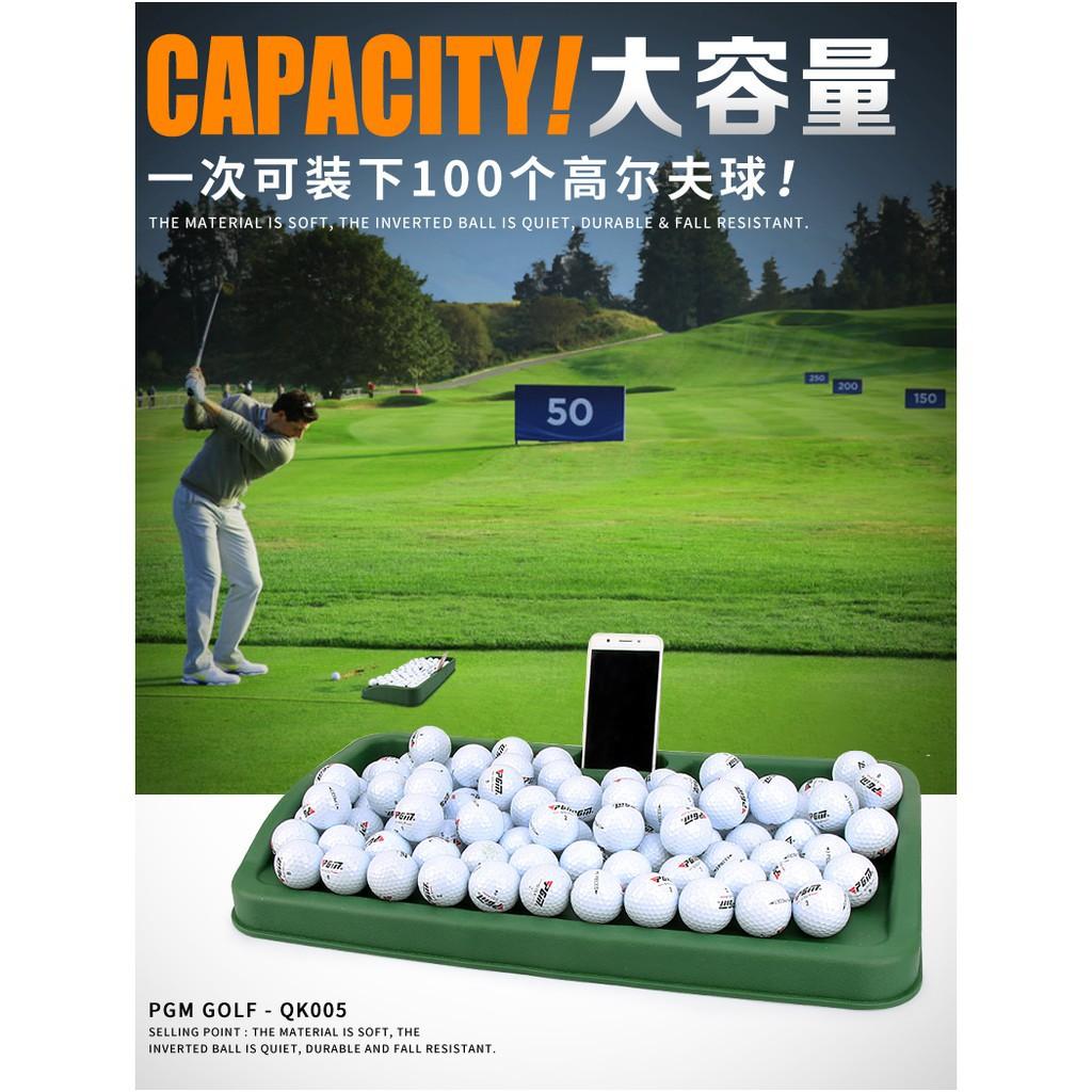 Khay cao su đựng bóng golf chính hãng PGM - QK005: Sức chứa 100 bóng. Cao cấp - Bền bỉ