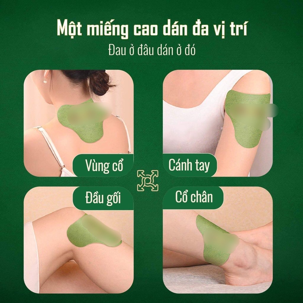 Combo  hộp 12 miếng dán  giảm đau mỏi vai gáy , rất hợp với người văn phòng , đi tàu xe, vận động nhiều nhỏ gọn rất tiện lợi 