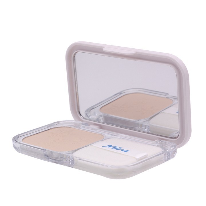 Phấn nén trang điểm siêu mịn Mira Two Way Cake Hàn Quốc 12g No.13 Bright Beige tặng kèm móc khoá