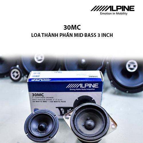 30MC Loa xe hơi thành phần mid bass 3 inch chính hãng Alpine