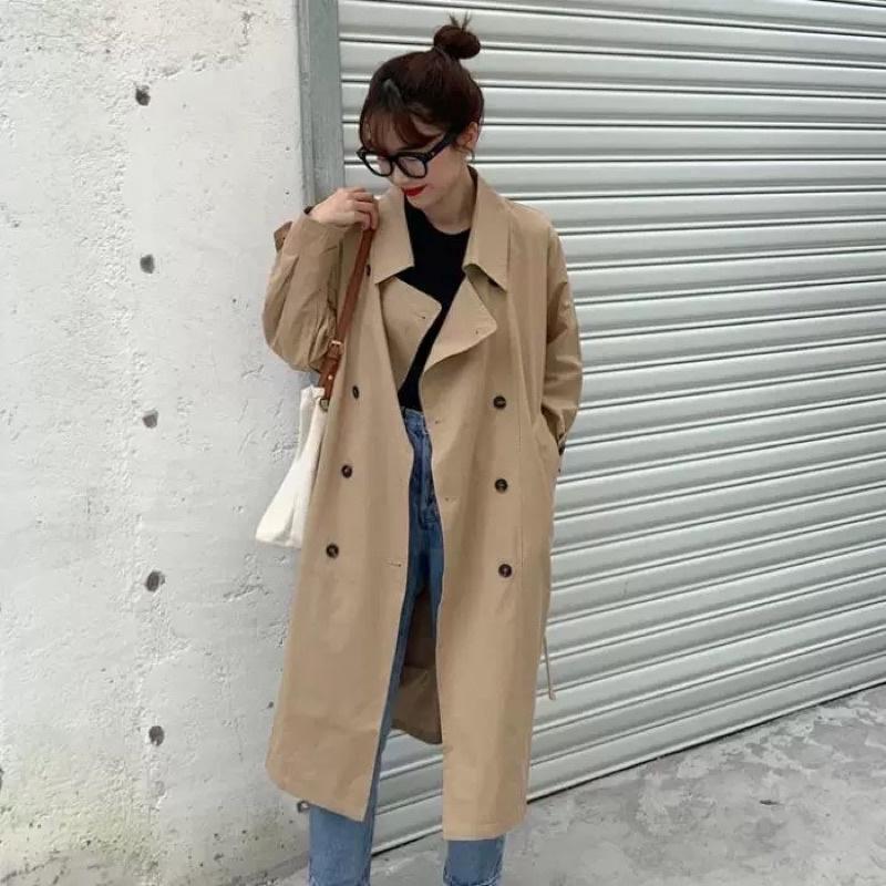 ÁO KHOÁC DÁNG DÀI MANGTO CỔ VEST