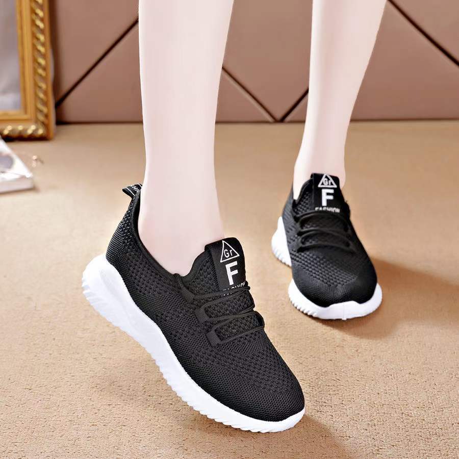 Giày thể thao nữ sneaker đi chơi siêu nhẹ êm chân buộc dây phong cách thoáng khí đế chống trơn trượt V327