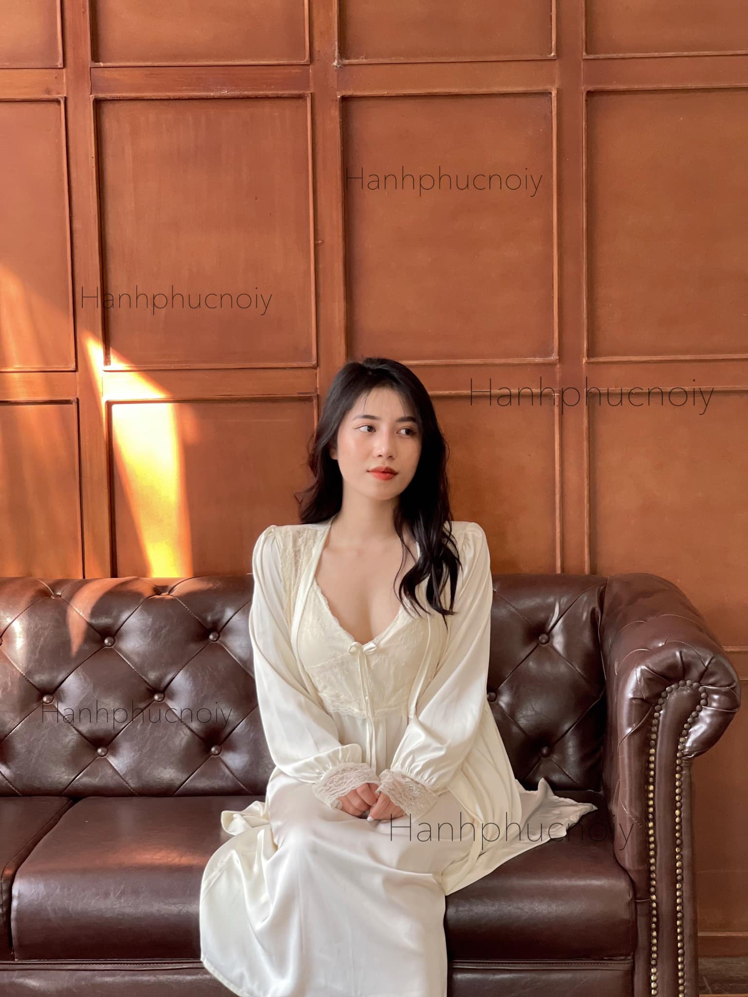 Bộ váy choàng ngủ #ChoàngImpress sang trọng, nhẹ nhàng - Ảnh thật shop chụp