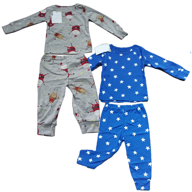 Bộ quần áo dài tay bé trai chất cotton size 1-5