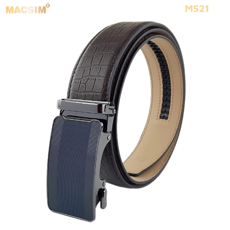 Thắt lưng nam da thật cao cấp nhãn hiệu Macsim MS21