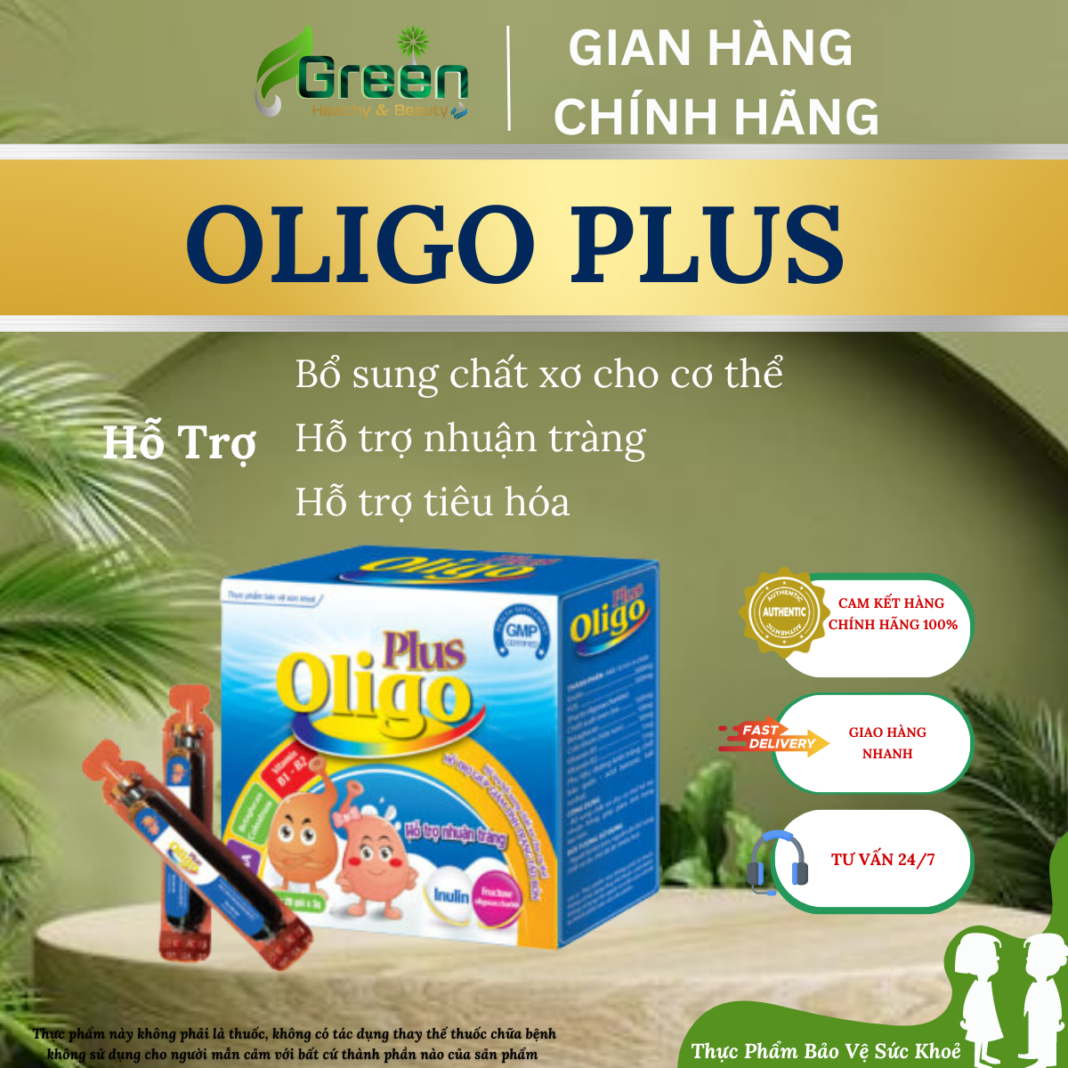 TPBVSK: OLIGO PLUS - Siro hỗ trợ tiêu hóa, nhuận tràng