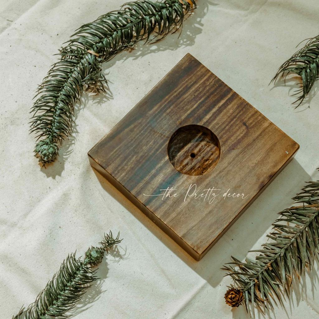 Miếng Gỗ Decor, Kệ Đặt Cốc, Kê Cây, Đế Đèn, Chân Đèn Decor, Trang Trí Nhà Cửa Gỗ Tự Nhiên Nguyên Tấm