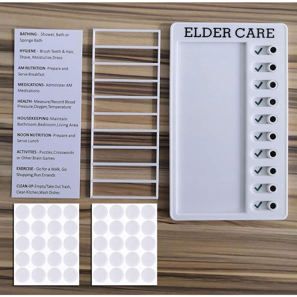 Bảng ghi chú kiểm tra checklist nhanh Memo plastic board (My Chores,Elder Care,RV Checklist)