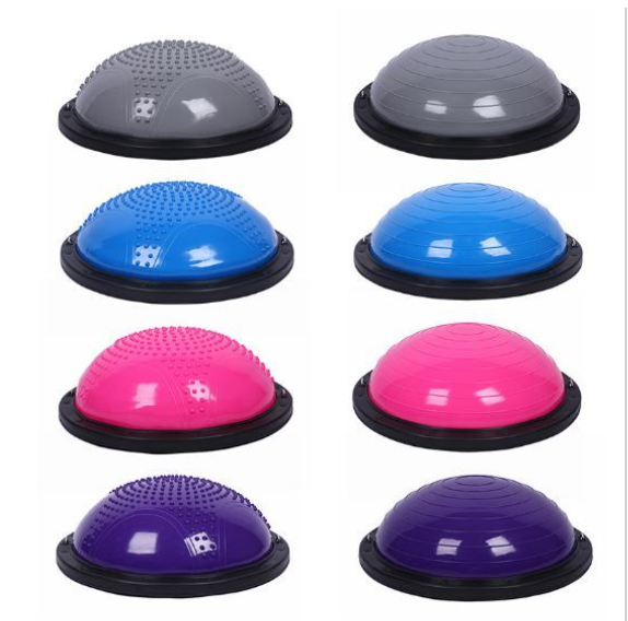 BG Bóng tập YOGA bóng thăng bằng PURPLE tặng bơm bóng,Bosu Bóng Tập Cân Bằng Bosu tập thể dục,Bóng đẹp Yoga Tại Nhà Cao Cấp ( hàng nhập khẩu)