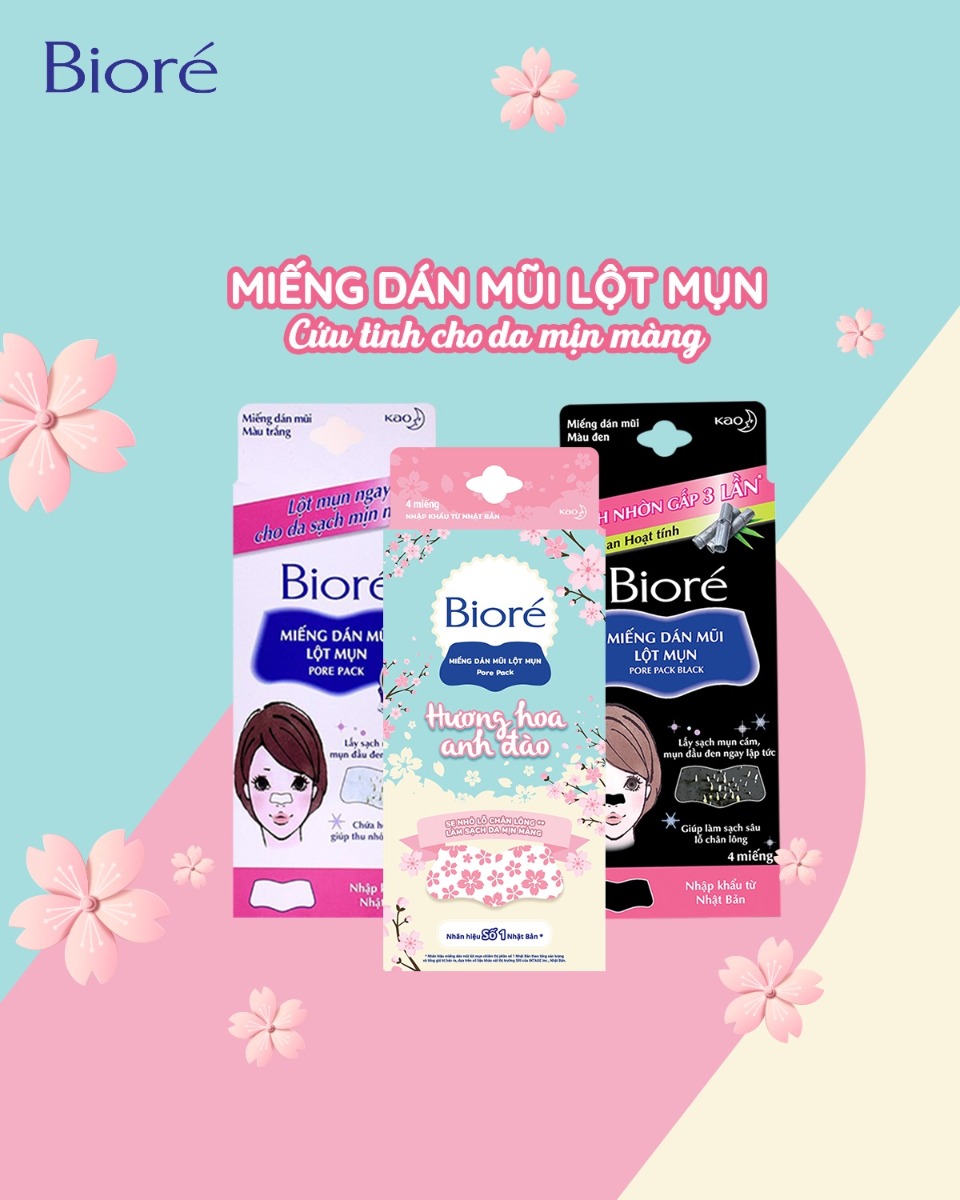 Miếng Dán Mũi Lột Mụn Biore (4 Miếng)