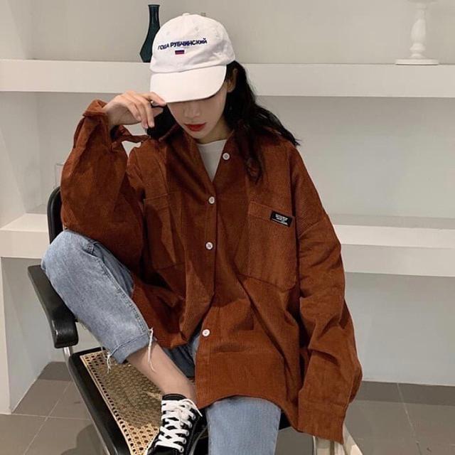 Áo sơ mi from rộng, áo dạ, áo nhung kiểu unisex