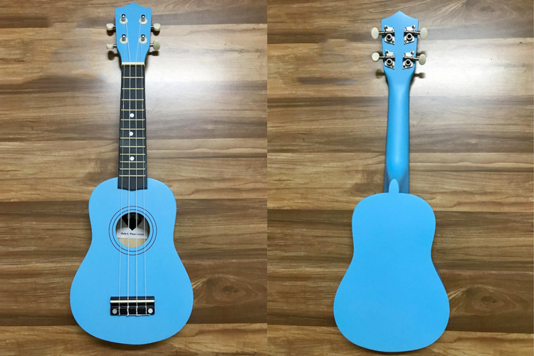 Combo Đàn Ukulele Soprano Màu Trơn KBD 33A15-Xa (Xanh Dương) + Bao Đàn