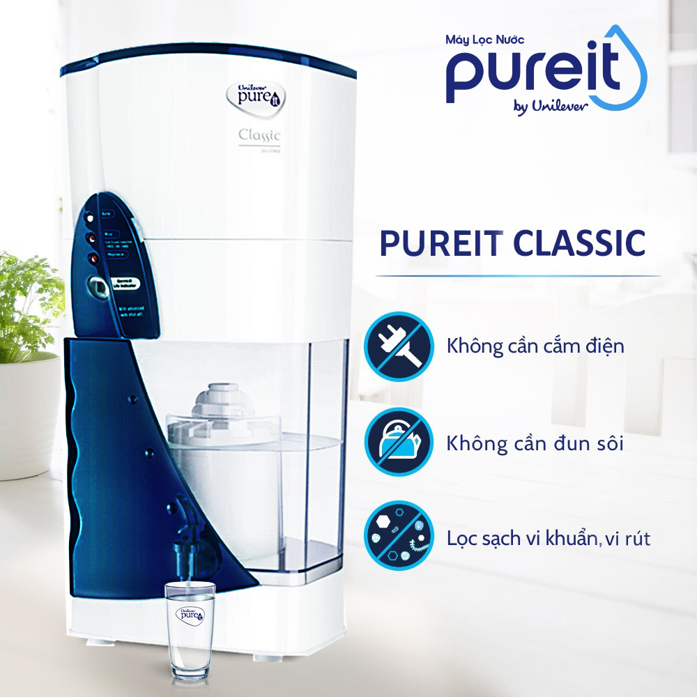 Bộ Lọc - Máy Lọc Nước Unilever Pureit Casa Classic RO + MF 