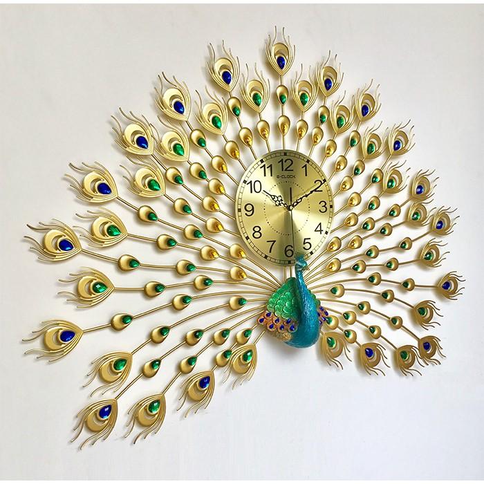 Đồng hồ treo tường GCLOCK loại to KT 70x100 cao cấp làm từ kim loại sơn tĩnh điện chạy máy kim trôi chuẩn