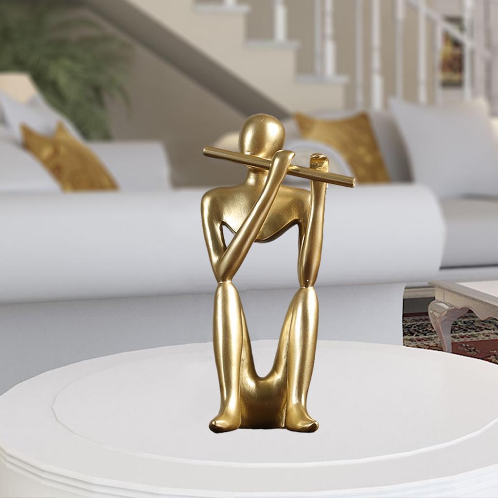 Abstract Thinker Sculpture Statue Photo Props Office Decor