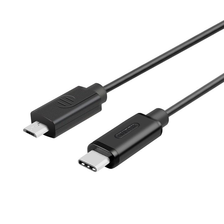 Cáp chuyển đổi tín hiệu USB Type-C sang micro USB dài 1m Unitek Y-C473 - Hàng Nhập Khẩu