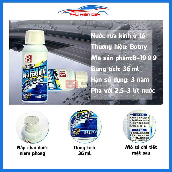 Nước rửa kính xe ô tô chuyên dụng Glass Cleaner Botny B-1999 dung tích 36ml hàng nội địa Trung