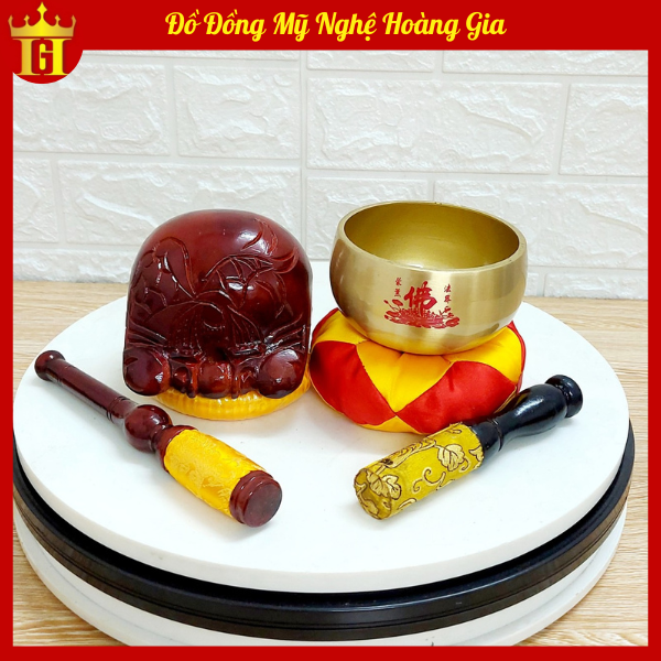 Chuông mõ tụng kinh 4inch hàng đẹp