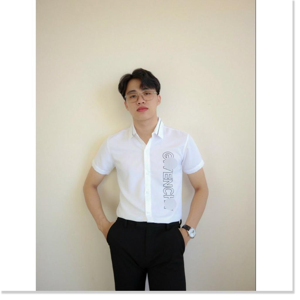 Áo sơ mi in thêu NGẮN TAY