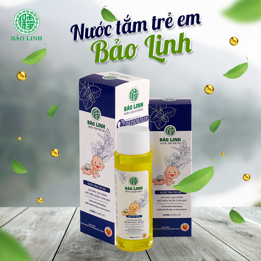 Combo Bảo Linh Chăm Sóc Bé Yêu. Nước Tắm Bé 200ml, Xịt đuổi muỗi Fly@way 100ml