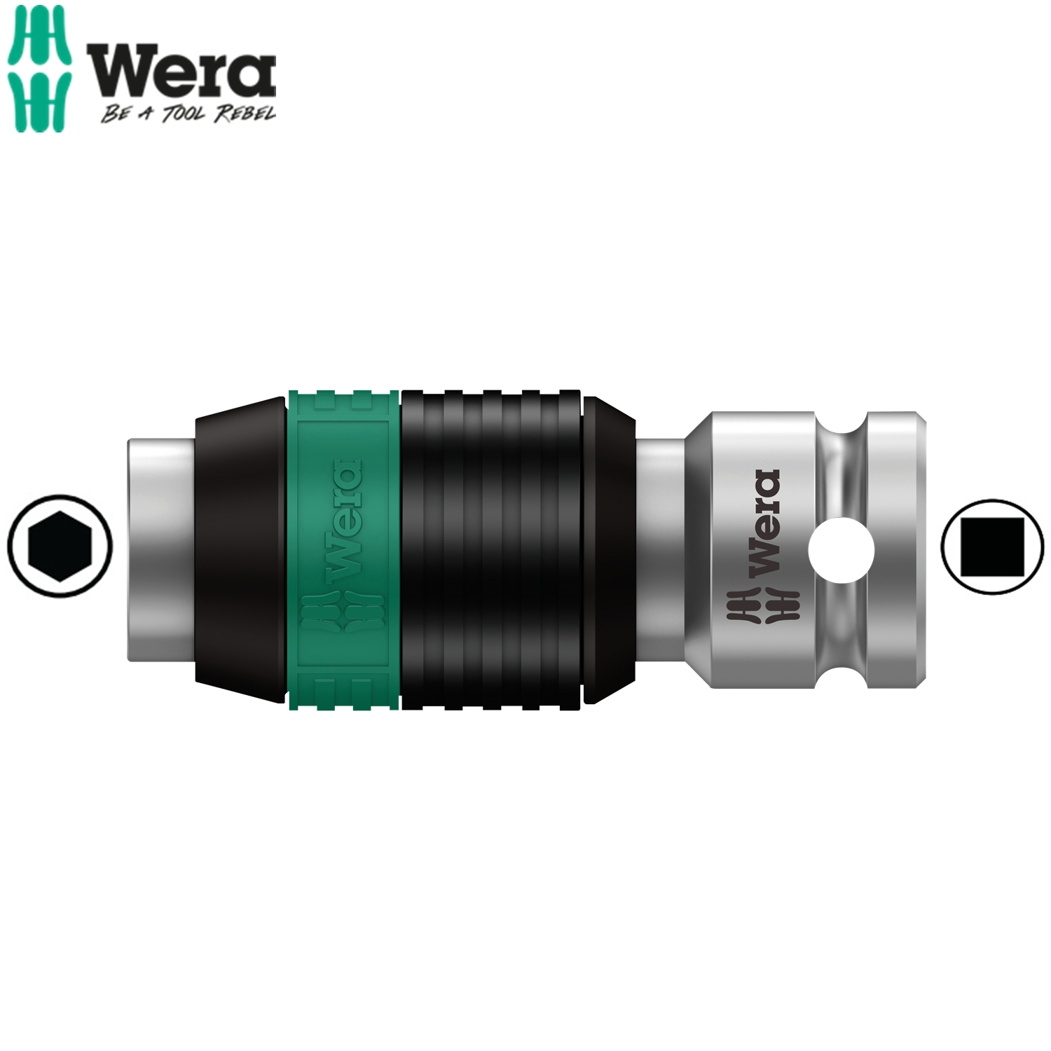 Đầu chuyển 1/4" vuông sang lục giác 8784 A1 Zyklop bit adaptor Wera 05003529001