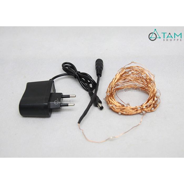 Dây đèn Led đom đóm nhiều màu chớp nháy điện trực tiếp 10m L-FAIRY-01
