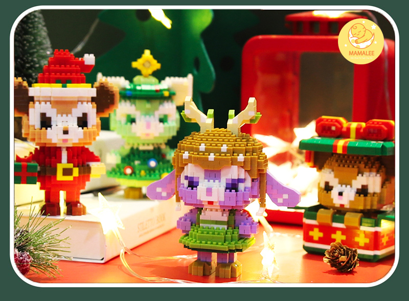 Đồ Chơi Lego 3D Nhân Vật Hoạt Hình Giáng Sinh Lắp Ráp Mô Hình Độc Đáo
