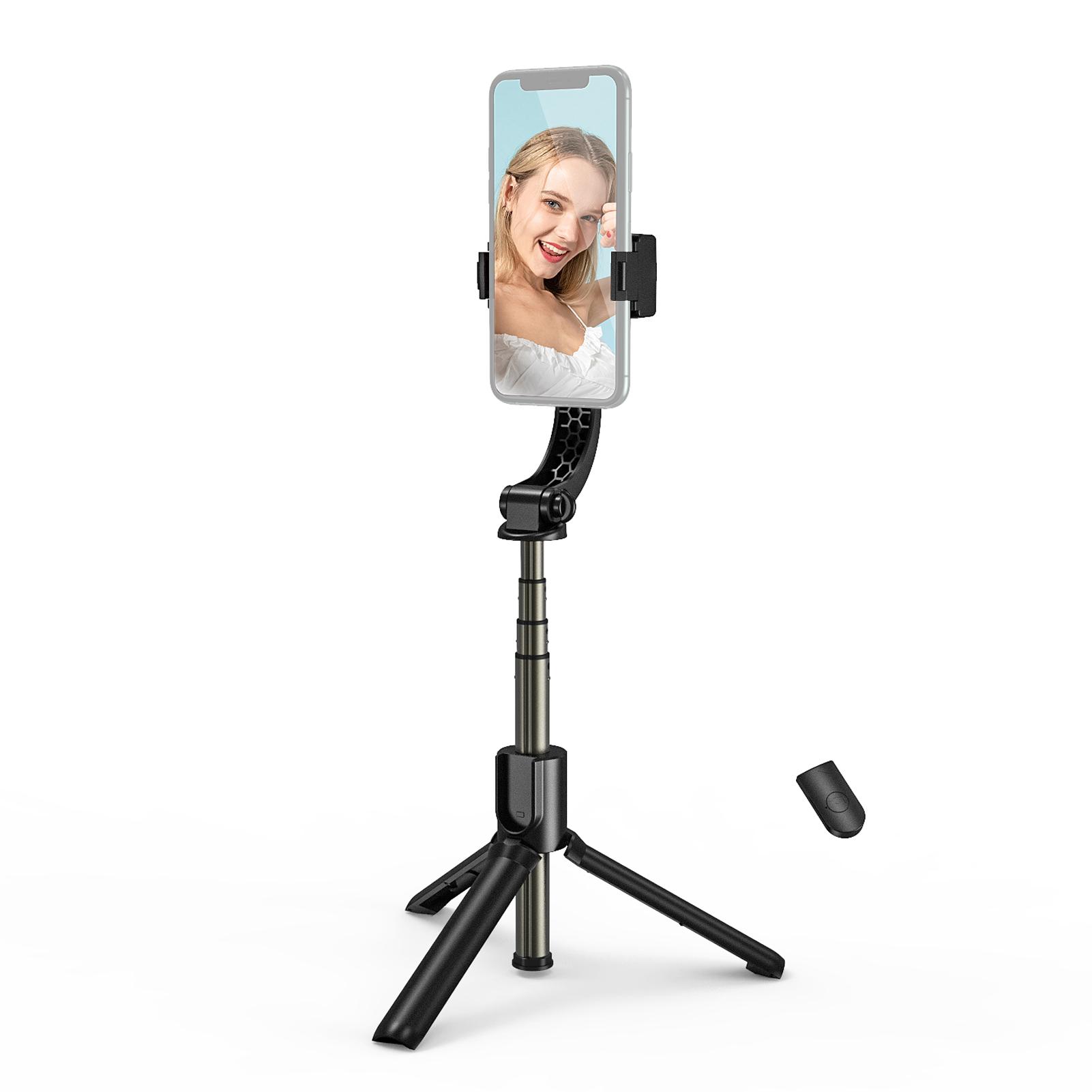 Bộ ổn định Gimbal cầm tay cho điện thoại thông minh Chân đế với chức năng tự động cân bằng từ xa BT 180 độ