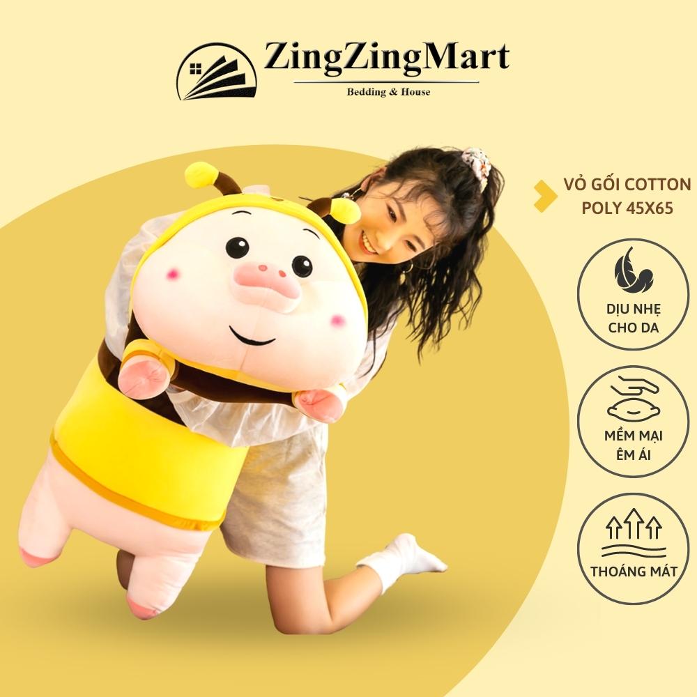 Gấu bông Ong Heo Ngộ Nghĩnh - Thú Nhồi Bông Cute Cho Bé - Gấu bông ZingZingMart Bedding & House