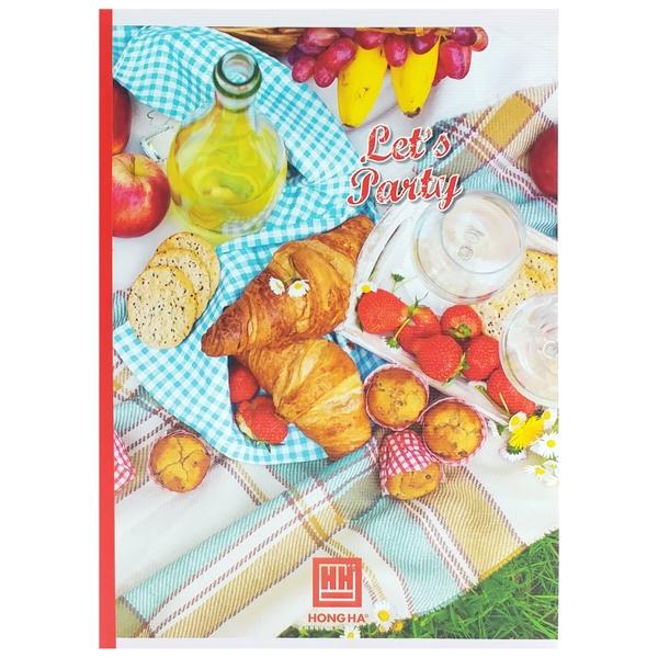 Combo 5 Vở Học Sinh Let's Party - Kẻ Ngang 120 Trang - Hồng Hà 1425 (Mẫu Màu Giao Ngẫu Nhiên)