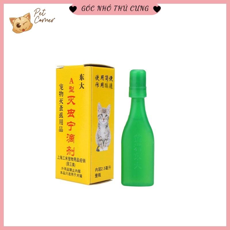 Nhỏ gáy trị ve rận cho chó mèo 2,5ml