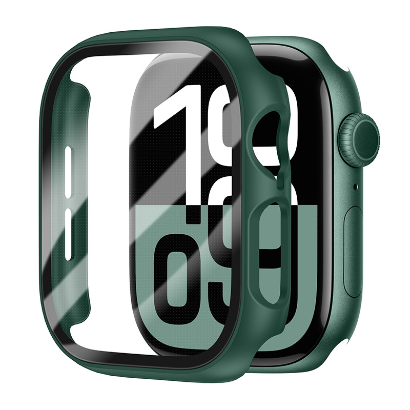 Ốp Case PC Mặt Kính Cường Lực cho Apple Watch Series 10 Size 42mm/46mm - Hàng Chính Hãng