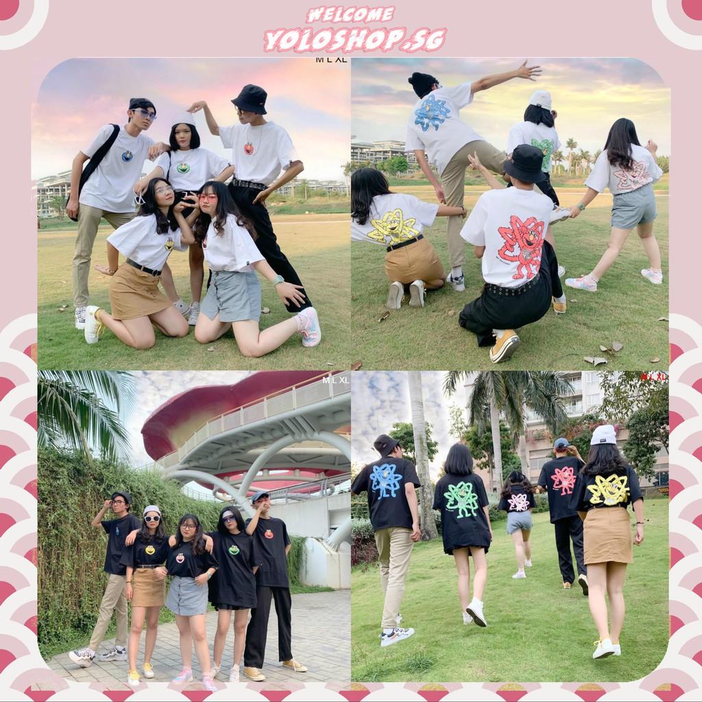 Áo Thun Tay Lỡ Unisex Cookies Xoắn Form Rộng Ulzzang Couple Nam Nữ