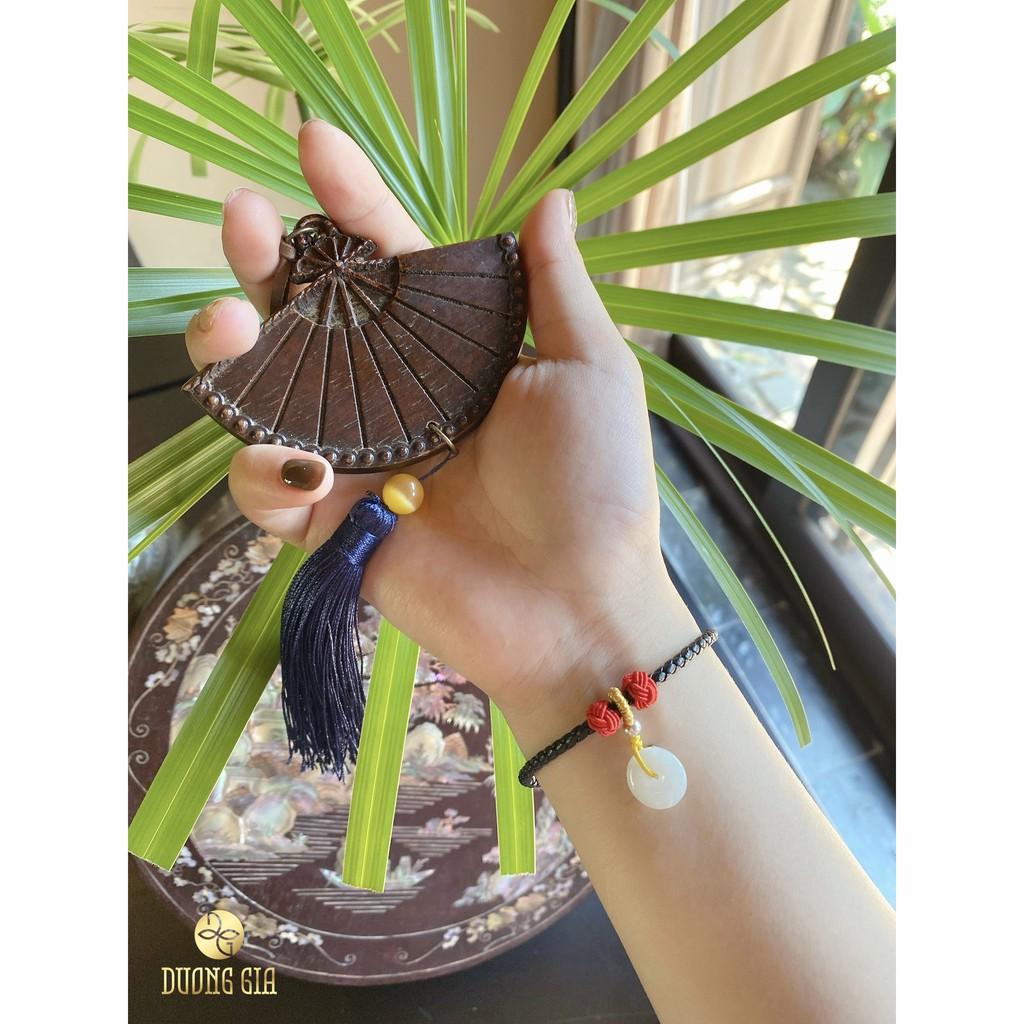 Vòng tay Ngọc Đồng Điếu - Trầm Hương Dương Gia, hút lộc kỵ tà, phòng thủy