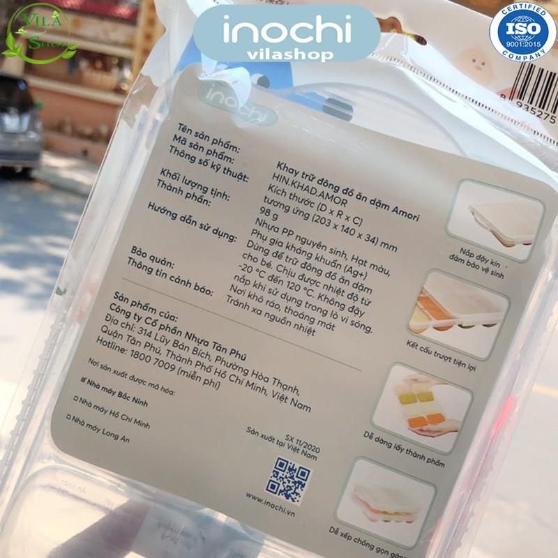 Khay Trữ Đồ Đông, Khay Bảo Quản Đồ Ăn Cho Bé, Nhựa Dẻo Trong Suốt Cao Cấp Inochi - An Toàn - Kháng Khuẩn - Khử Mùi