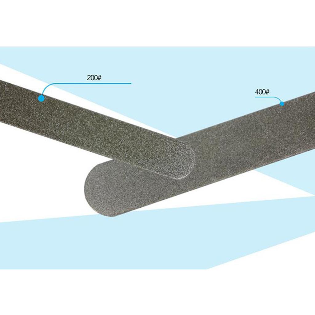 Portable Kitchen Tool Double Sided Diamond Sharpening Sharpener 400# 200#