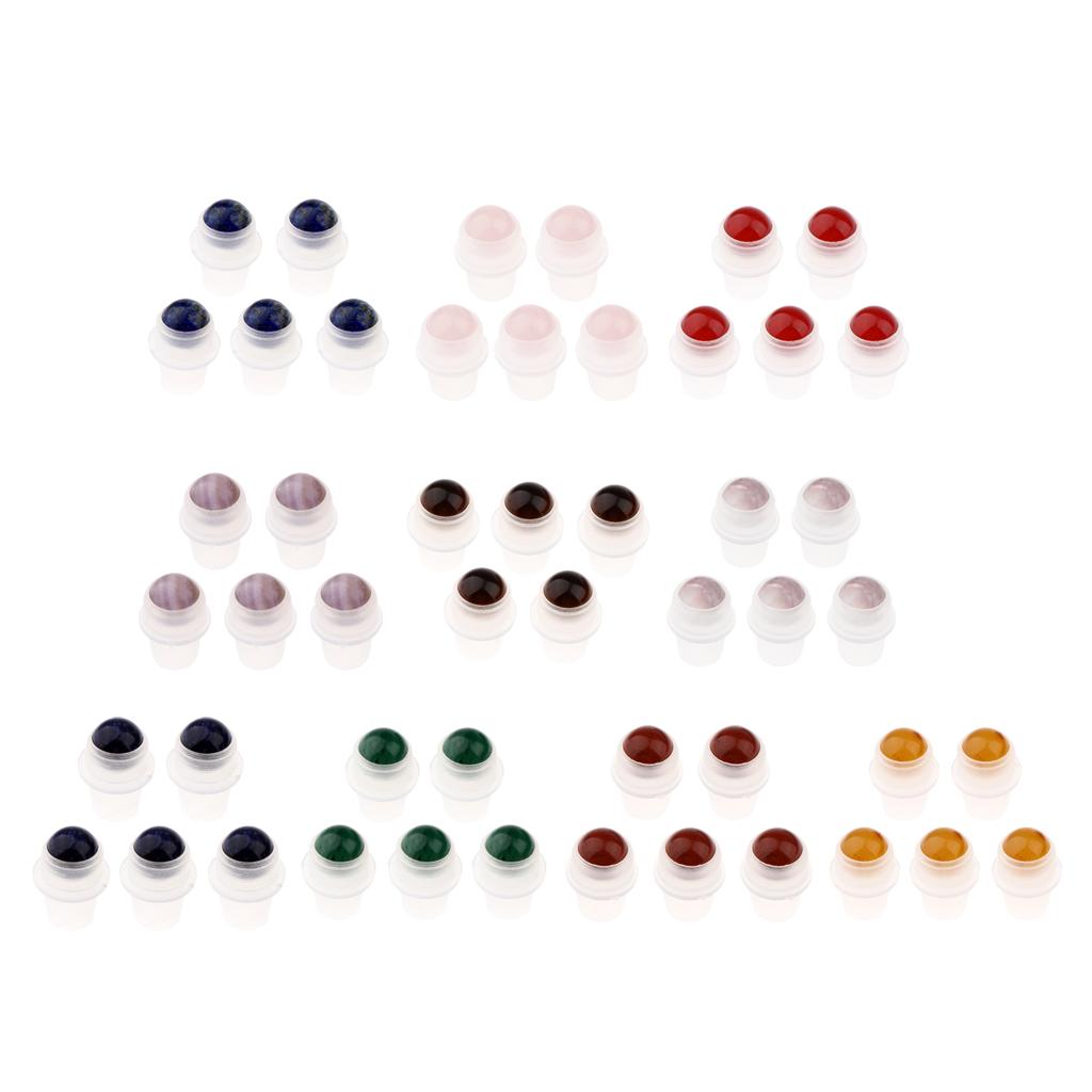 5Pcs Replacement Ball Roller Tops for Essential Oils Bottles Purple