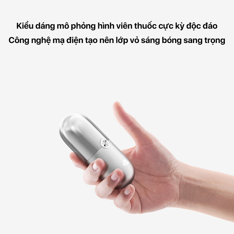 Máy cạo râu Enchen Mini X5 - Chống nước IPX7, Lưỡi dao tự mài chống kẹt, Pin chờ 2 tháng - Hàng chính hãng