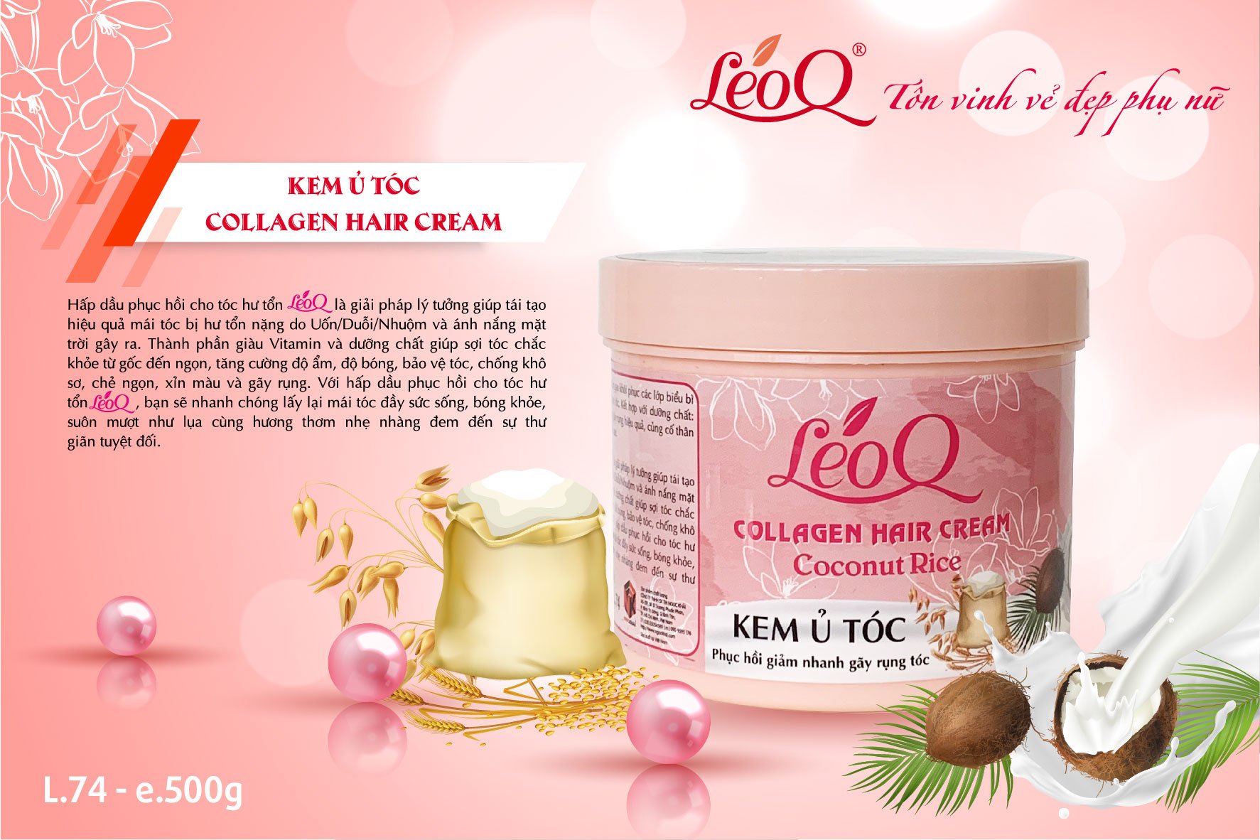 LEOQ KEM Ủ TÓC 500G