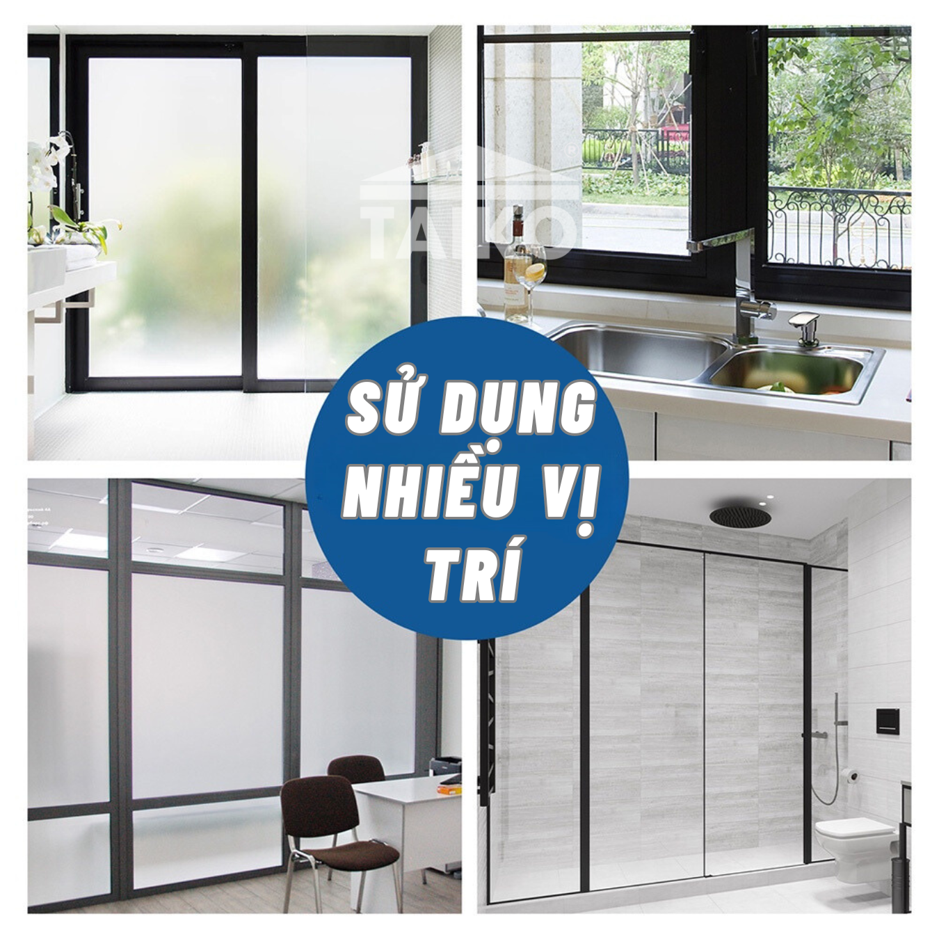 Combo 2 Kg Keo Sơn Mờ Kính Chống Nhìn Trộm TAIKOMI, Keo Sơn Bóng Mờ Kính Văn Phòng, Mờ Kính Cửa Sổ, Nhà Tắm, Phòng Ngủ