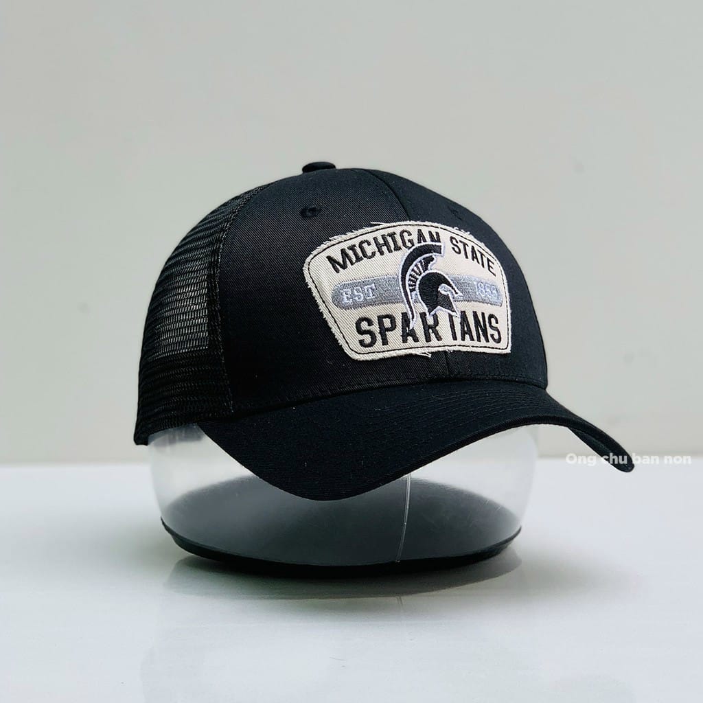 (Hàng VNXK) Nón kết, mũ lưỡi trai Chiến binh Spartans vải Kaki phối lưới đẹp form chuẩn (Ảnh thật)