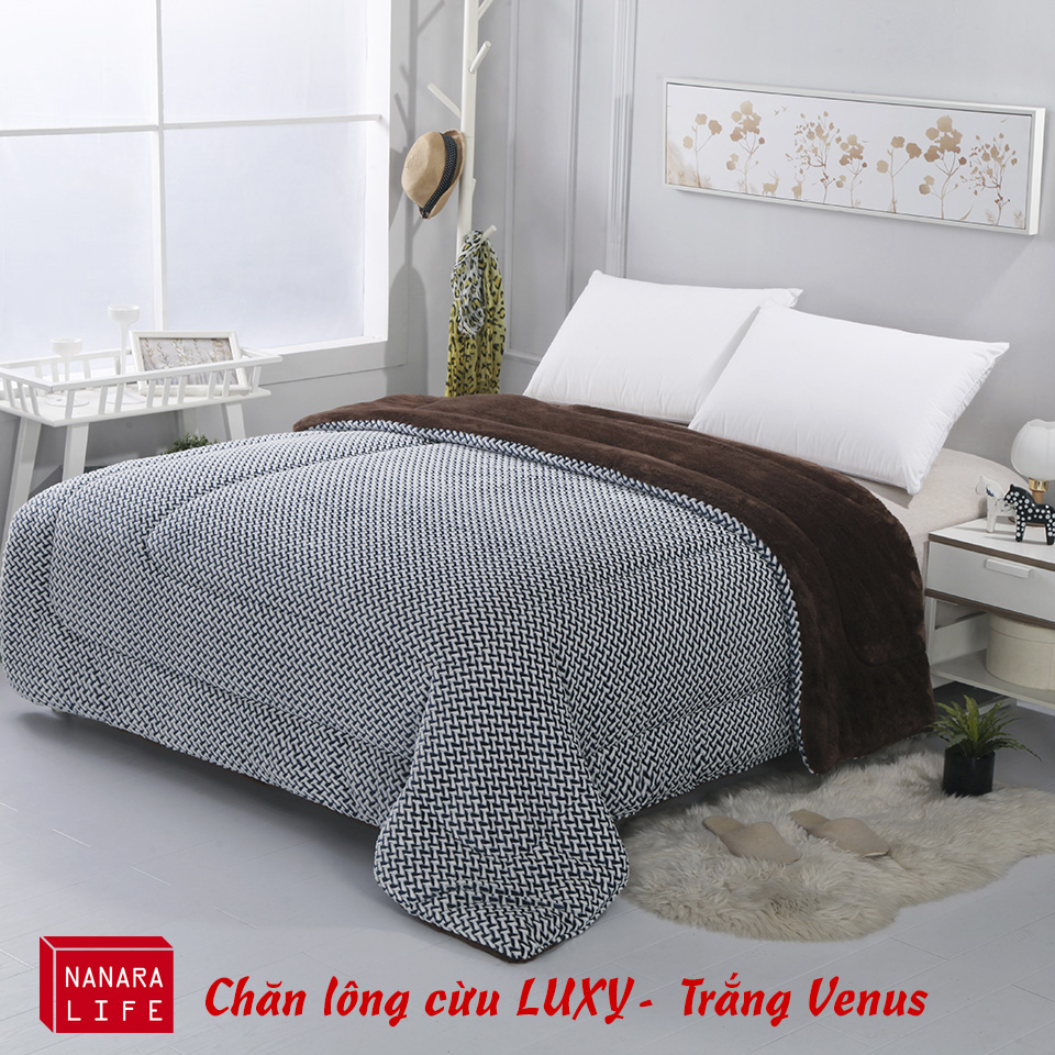 Bộ chăn lông cừu cao cấp Luxy Nanara Life Nhật Bản - Nhập khẩu chính hãng