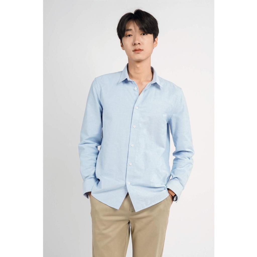 Áo sơ mi nam tay dài vải oxford 4 màu - 10F21SHL002C | LASTORE MENSWEAR