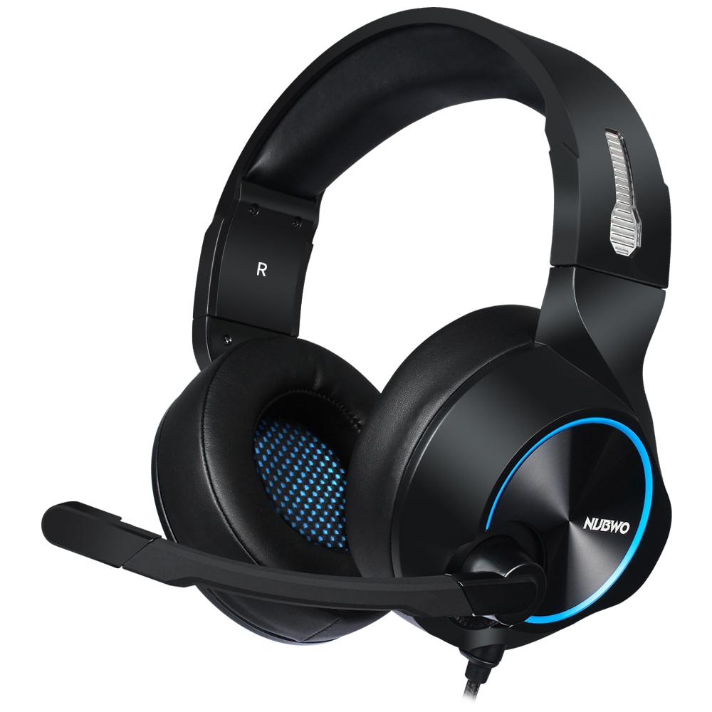 Tai nghe chơi game NUBWO N11 3,5 mm âm trầm sâu trên tai nghe có micrô cho điện thoại di động PS4 mới Xbox One