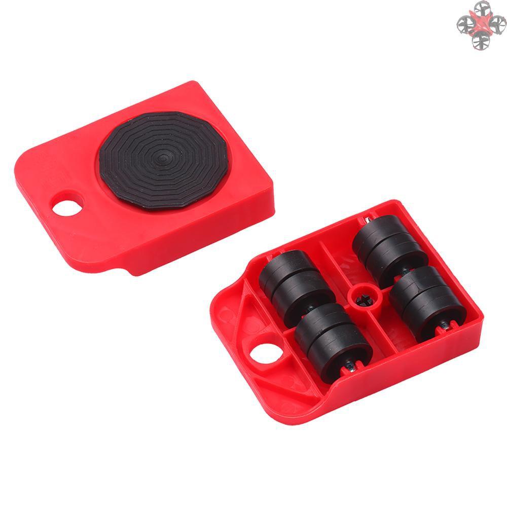 Bộ Dụng Cụ Hỗ Trợ Di Chuyển Đồ Nội Thất 4 Bánh Xe 180 Độ