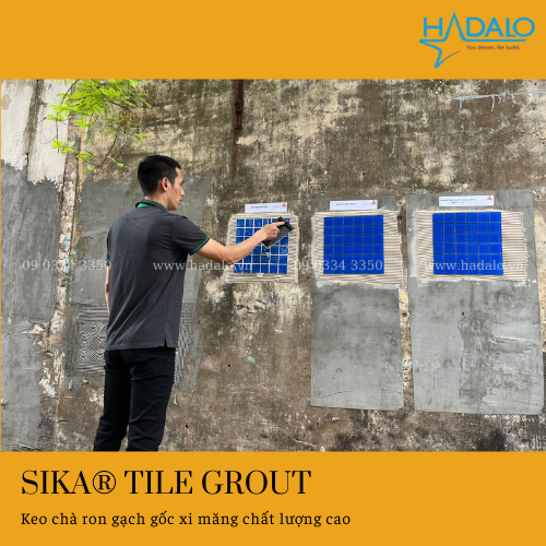 Keo chà ron Sika Tile Grout – Dùng trám khe gạch trong nhà/ngoài trời, chống thấm tốt - 1kg