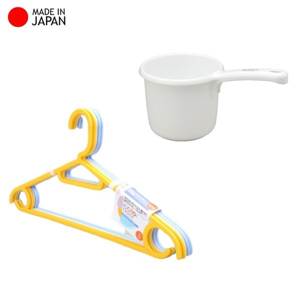 Combo gáo nước 1.3L + vỉ 5 chiếc móc treo quần áo - made in Japan