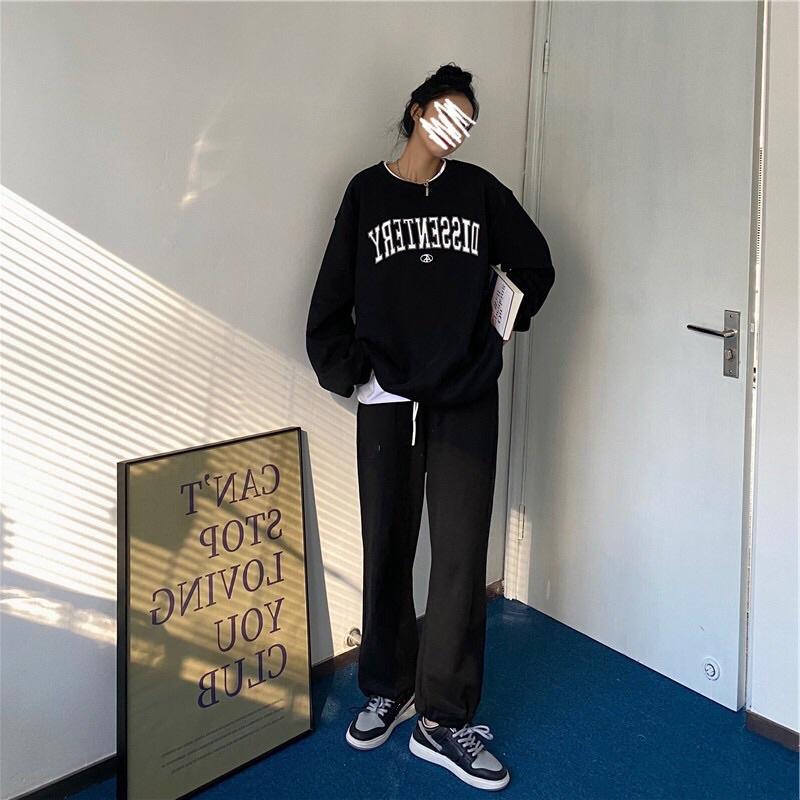 Áo Sweater Dissentery phong cách Ulzzang Hàn Quốc tay dài họa tiết in hình phong cách cá tính CoolZ CZ5061