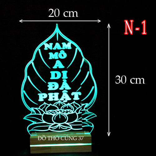 Đèn led 3D hình phật