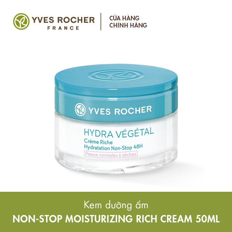 Kem Dưỡng Ẩm 48h Yves Rocher Non Stop Moisturizing Rich Cream 50ml